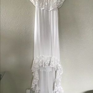 Bronte white lace dress